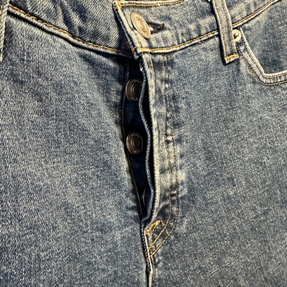 Hudson Riley Luxe Crop Raw Hem Straight Jeans 28 c20 - Picture 5 of 10